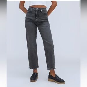 Everlane Way-High Jean in Washed Black